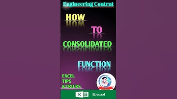 Consolidated function in excel #excel #shorts #ytshorts #exceltips #tutorial #viral #msoffice