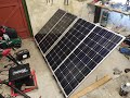 Solar panel array with linear actuator for van build - Part 1