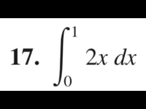 integrate 2x dx from x=1 to 0 - YouTube