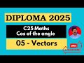 05 | Cosine of the angle of Vectors | Easy for Karnataka Diploma Students | Ravi R Nandi