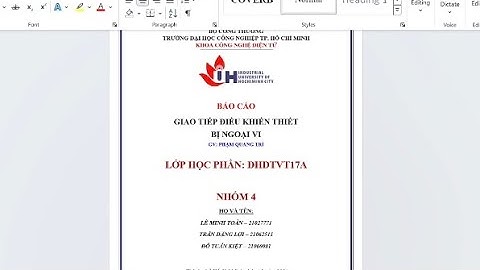 Nhóm 4 | Giao tiếp thiết bị ngoại vi thông qua cổng USB - Điều khiển LED sáng tuần tự