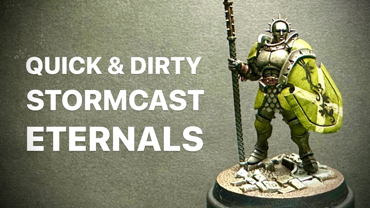 QUICK and DIRTY Stormcast Eternals - No Dry Brush Required - YouTube