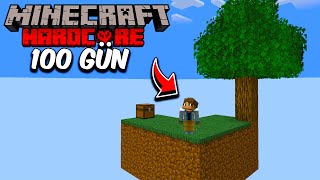 Minecraft GELİŞMİŞ SKYBLOCK'da 100 gün hayatta kalmak!