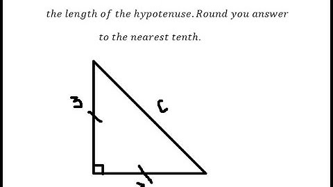 Geometry Help: An isosceles right triangle with legs of 3 units;find the length of the hypotenuse.