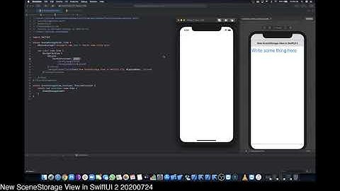 New SceneStorage View in SwiftUI 2 20200724