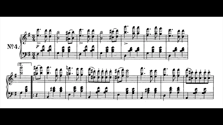 Franz Schubert - Valses nobles, D. 969 (score-video)