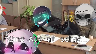 картинка: Sans aus at school | Сансы ау в школе
