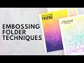 EASY WAYS To Add Ink To Embossing Folders