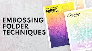 EASY WAYS To Add Ink To Embossing Folders