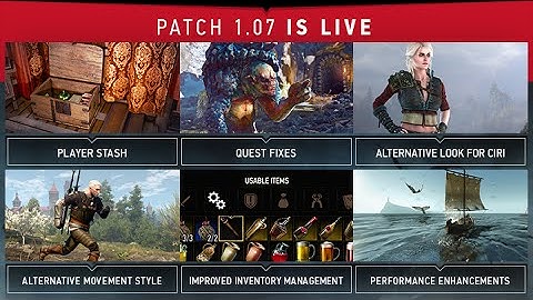 Witcher 3 Patch 1.07: Storage Locations (Spoilers)