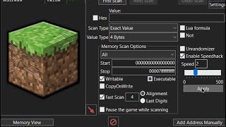 Speed-Hack Games/Applications using Cheat Engine | Minecraft screenshot 4