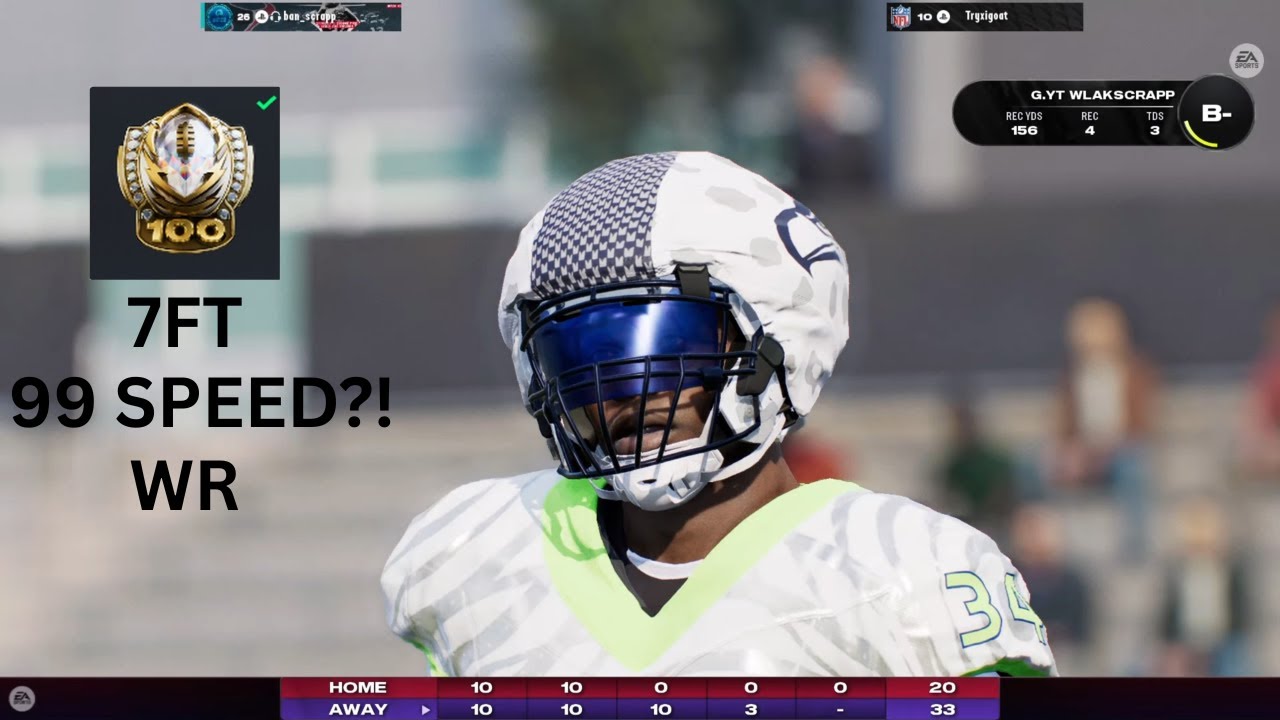 My 7Ft 99 Speed Wide Receiver Glitch Build Madden 26 Superstar Showdown