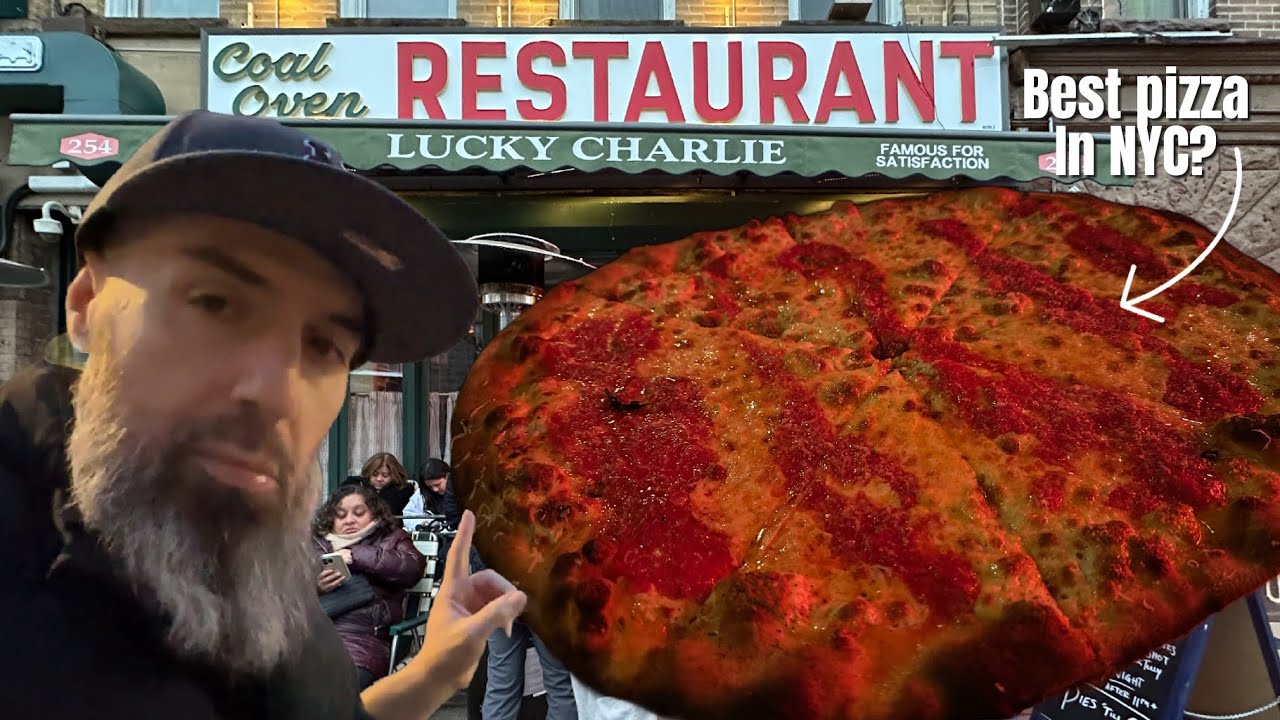Обзор пиццерии LUCKY CHARLIE (Бруклин, Нью-Йорк)