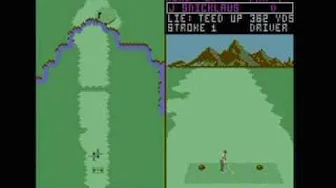 Commodore 64 Game - World Tour Golf 1987 (Electronic Arts) - Actual c64 Hardware