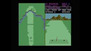 Commodore 64 Game - World Tour Golf 1987 (Electronic Arts) - Actual c64 Hardware
