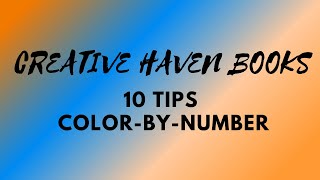 10 Tips For Creative Haven Color-by-Number Books screenshot 2