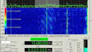 Pirate Radio, Undercover Radio, 15490 kHz, AM mode, January 15, 2012, 1554 UTC
