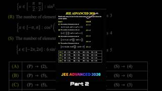 Part 2 🔥 jee advanced 2026 | beautiful trigonometry question #exam #jeeproblems #jeemaths #advanced