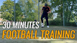 POV: YOU HAVE ONLY 30 MINUTES FOR FOOTBALL TRAINING | ALONE SOCCER SESSION | ASMR SOLO TRAIN