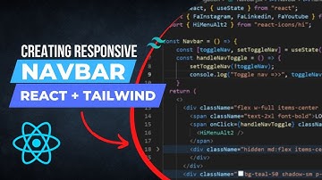 Building a responsive navbar with Tailwind CSS and React
