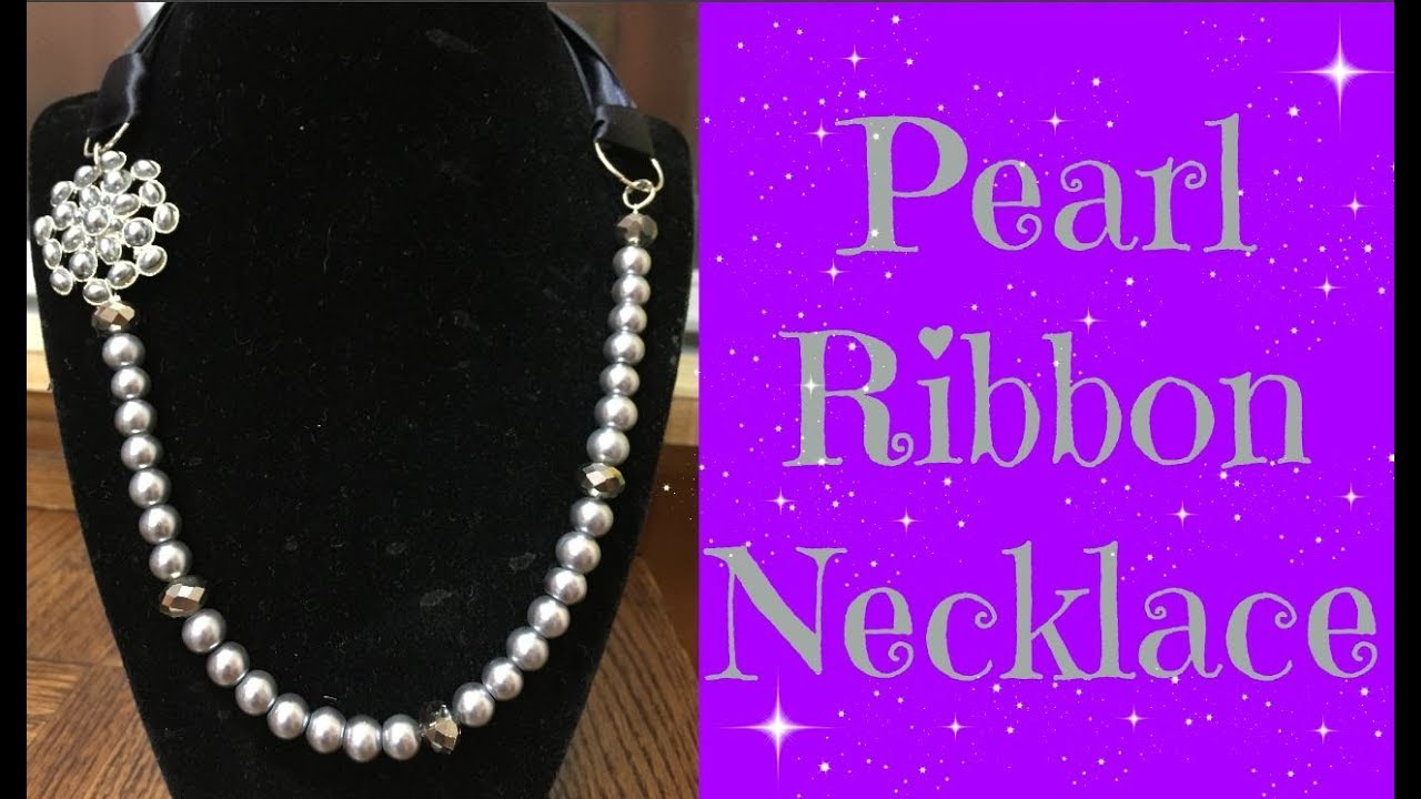 How to Make Ribbon Necklace YouTube
