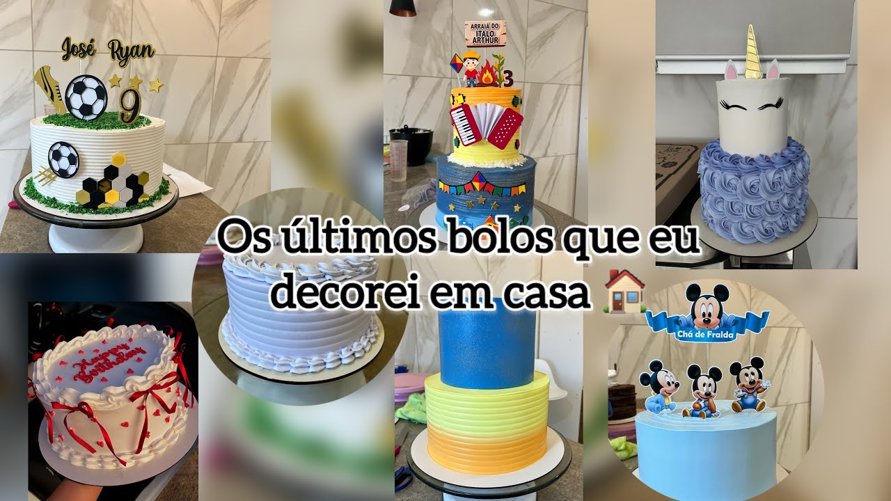 Decorando 8 bolos comigo 😍