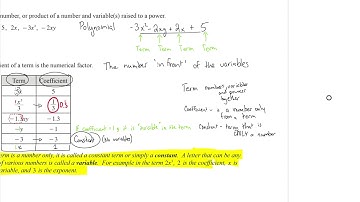 5.1 Polynomials video