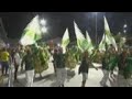 Samba schools parade through rio de janeiro