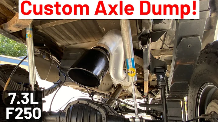 Fixing exhaust rub and welding custom axle dump on my 7.3 powerstroke