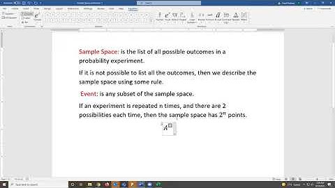 Probability and Statistics Lesson 2 Sample Space, Complement Event, Union, Intersection
