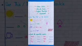 UKG English Annual Exam Paper 2024/ ukg english question paper/ ukg english #ukg #ukgenglish