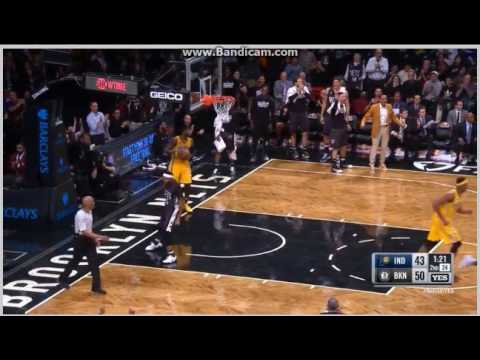 Trevor Booker With Strong Dunk Brooklyn Nets Vs Indiana Pacers NBA 28 10 2016