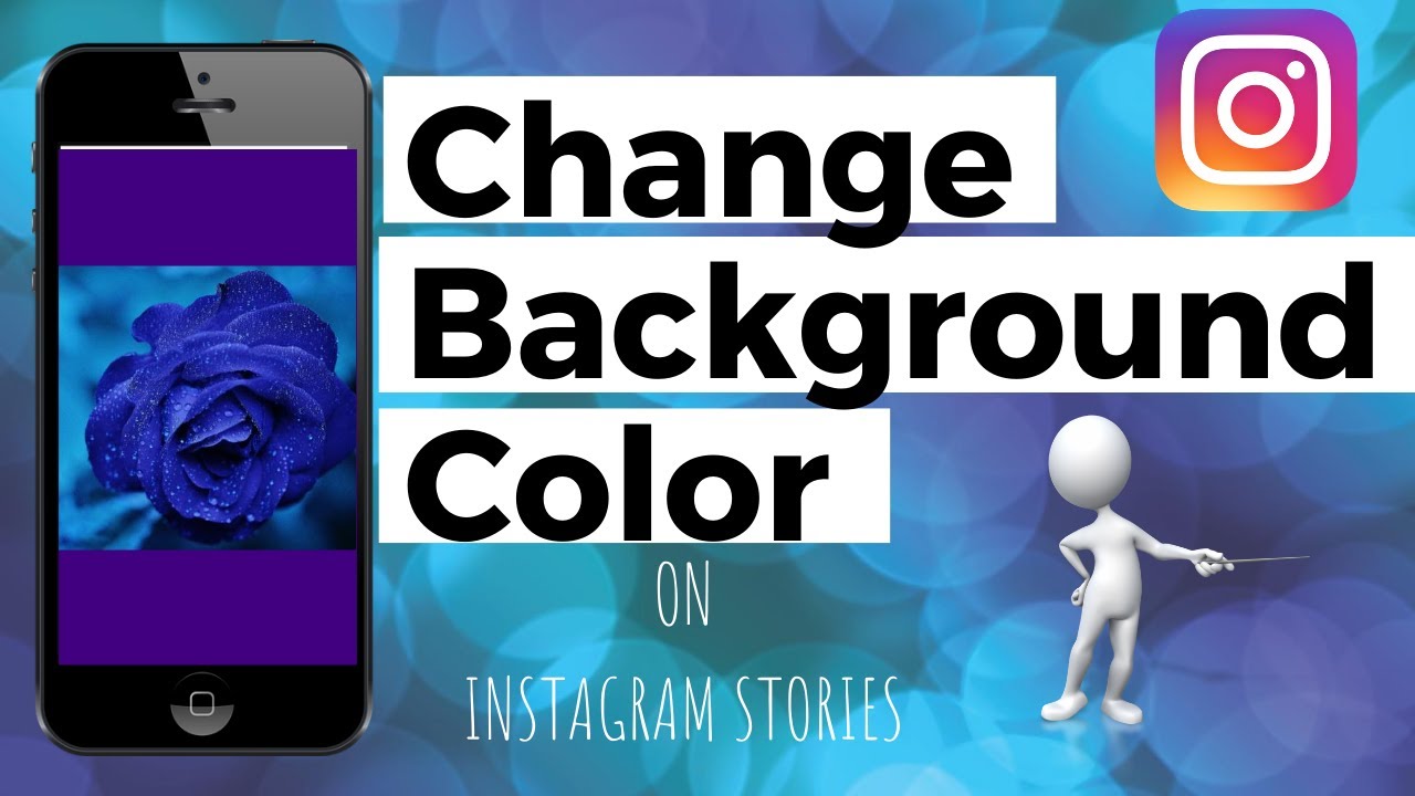 How To Change Background Color On Instagram Story With Photo And Video  (2020) - YouTube