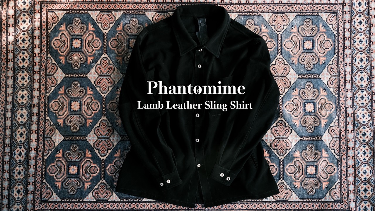 予約】Lamb Leather Sling Shirt – acacia