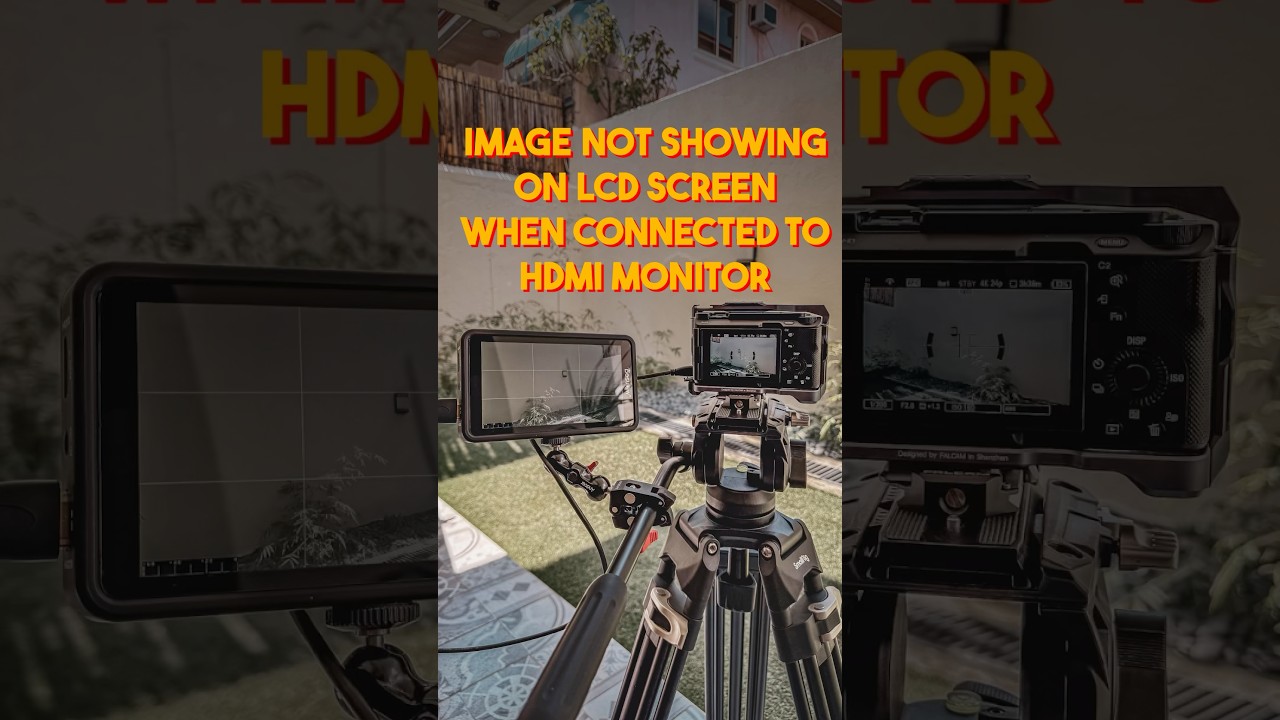 How to preview image on both your Sony camera LCD and external monitor at the same time