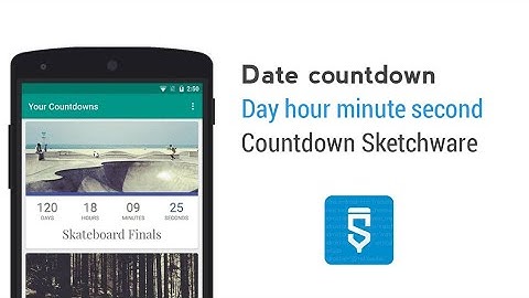 Non stop Date countdown in Sketchware.
