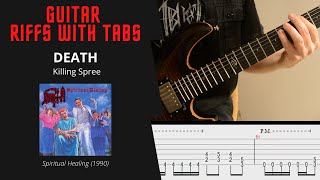 Death - Killing Spree - Guitar riffs with tabs / cover / lesson