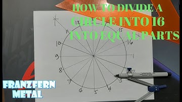 How To Divide A Circle Into 16 Equal Parts
