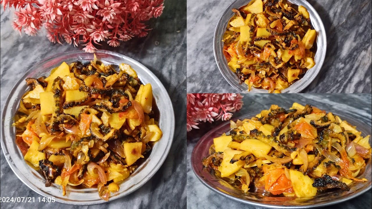 Karella Pyaz Crispy Karela pyaz ki Sabzi | Crispy Bittergourd Potatoe Recipe ...
