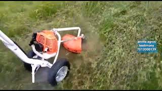 Trolley or Wheel Brush Cutter Useful for Lady Farmers & Senior Citizens Also || 📲 7013000139 by Anvita Agros TESTIMONIAL 18 views 1 year ago 21 seconds