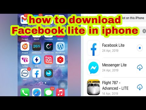 how to download Facebook lite in iphone