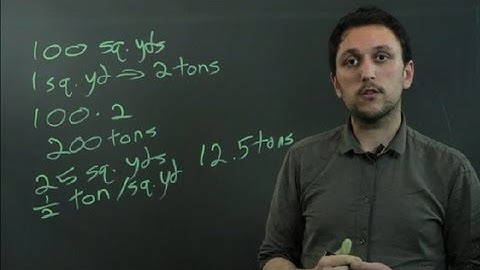 How to Convert Square Yards of Rock to Tons : Triangles & Conversions in Math