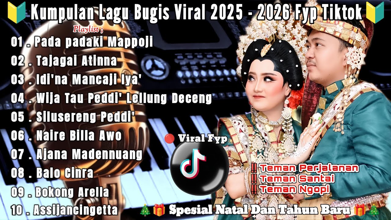 KUMPULAN LAGU BUGIS VIRAL 2025 - 2026 FYP TIKTOK SPESIAL NATAL, TAHUN BARU#sarifahlivemusic#playlist