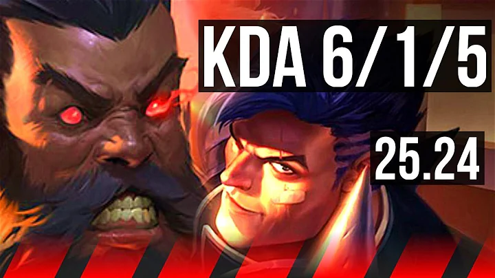 UDYR vs DARIUS (TOP) | 6/1/5 | EUW Master | 25.24