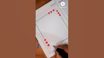 Quick&Easy Border Design❤️ Front Page Design for Assignment,Project,Notebook #diy #shorts #kaavaalaa