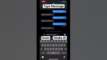 Quick Undo/Redo Message - Shake Your Phone! iPhone Tech Tips