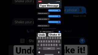 Quick Undo/Redo Message - Shake Your Phone! iPhone Tech Tips