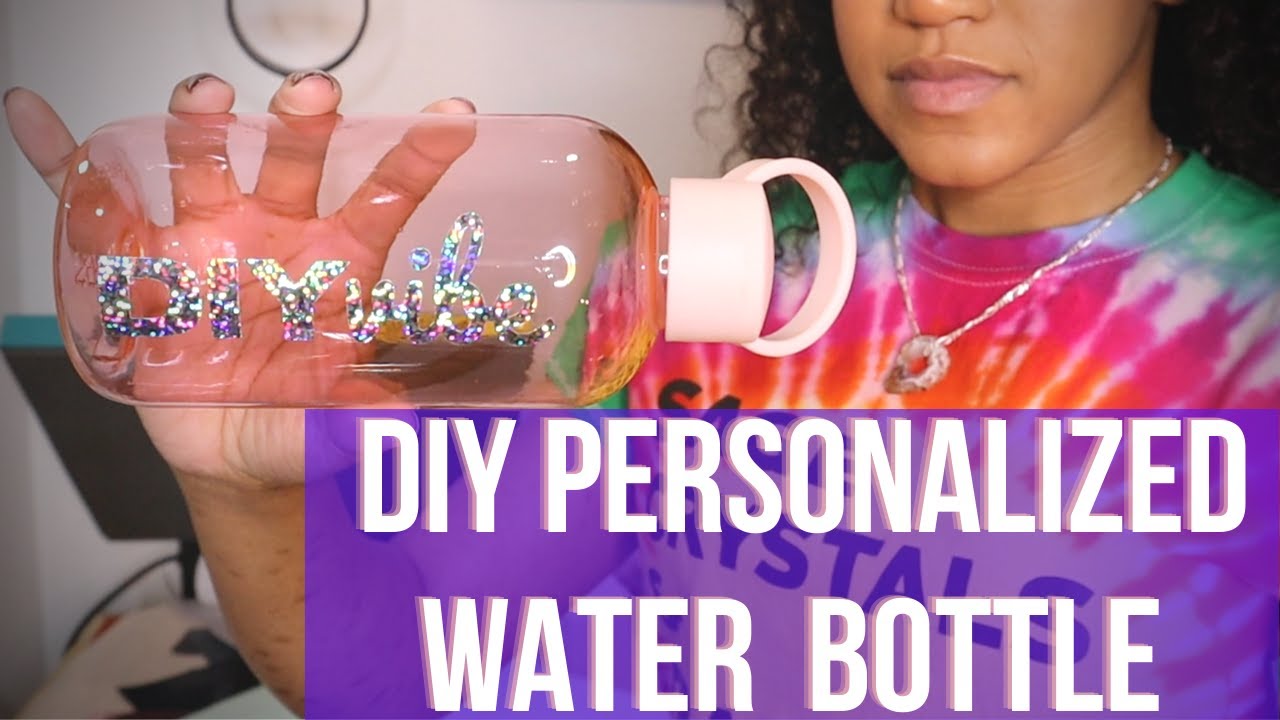 Matte Black LV water bottle 🖤 DIY - Crafter