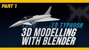 Eurofighter Typhoon  - 3D Modelling with Blender l Part 1/2