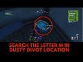 Search the letter 'M' in Dusty Divot Location Week 4 Season 7 Fortnite